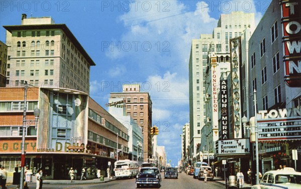 Flagler Street, Miami, Florida, USA, 1954. Artist: Unknown