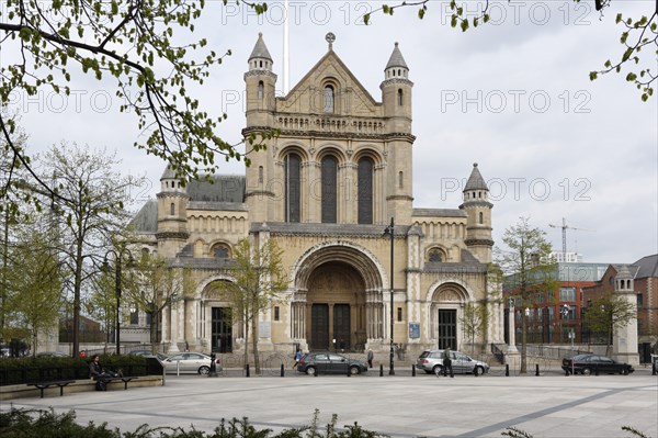 West front of St Anne's Cathedral, Belfast, Northern Ireland, 2010.