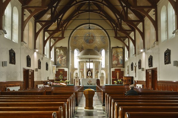 Interior of St Mary's Catholic Church, Belfast, Northern Ireland, 2010.