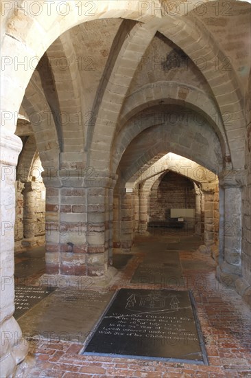 Crypt, the Collegiate Church of St Mary, Warwick, Warwickshire, 2010.