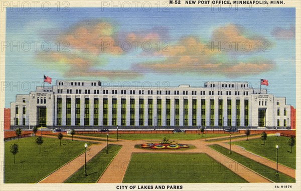 New Post Office, Minneaplis, Minnesota, USA, 1935. Artist: Unknown