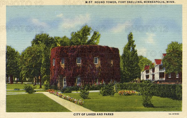 Round Tower, Fort Snelling, Minneapolis, Minnesota, USA, 1935. Artist: Unknown