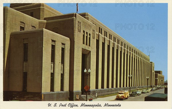 US Post Office, Minneapolis, Minnesota, USA, 1955. Artist: Unknown