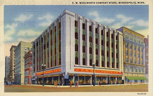 FW Woolworth Company store, Minneapolis, Minnesota, USA, 1937. Artist: Unknown