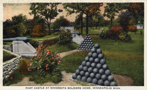 Fort Castle at Minnesota Soldiers' Home, Minneapolis, Minnesota, USA, 1916. Artist: Unknown