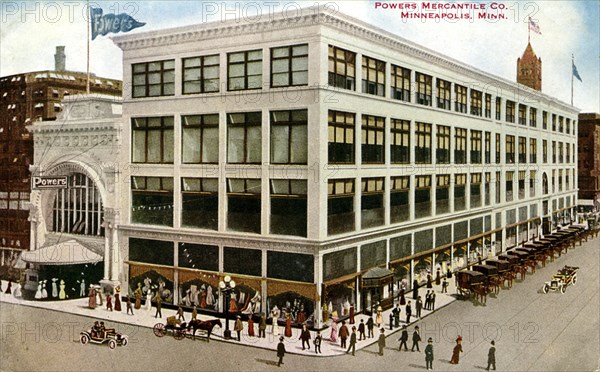 Powers Mercantile Company department store, Minneapolis, Minnesota, USA, 1913. Artist: Unknown