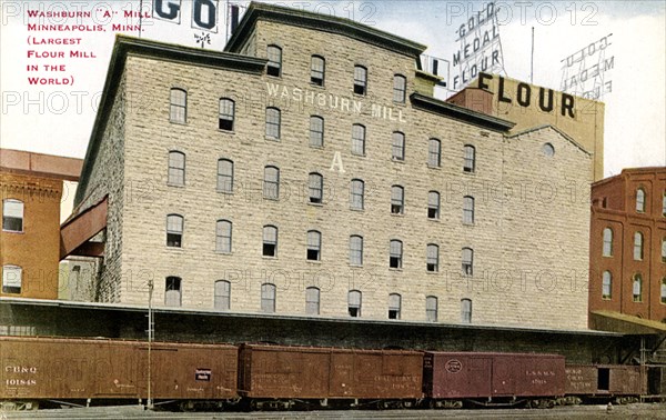 Washburn 'A' flour mill, Minneapolis, Minnesota, USA, 1910. Artist: Unknown