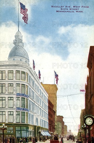 Nicollet Avenue, Minneapolis, Minnesota, USA, 1910. Artist: Unknown