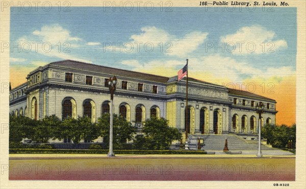 Central Library, St Louis, Missouri, USA, 1940. Artist: Unknown