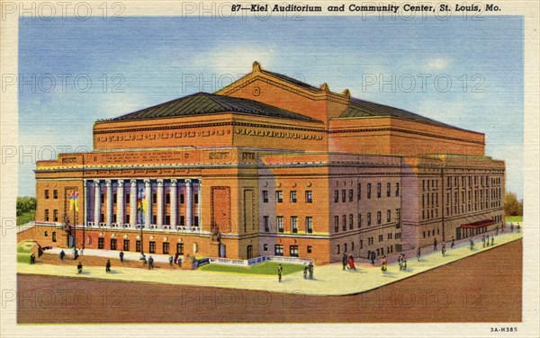 Kiel Auditorium and Community Center, St Louis, Missouri, USA, 1933. Artist: Unknown