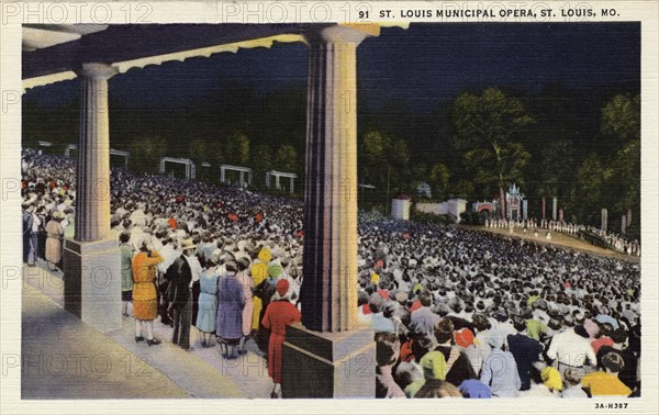 St Louis Municipal Opera, St Louis, Missouri, USA, 1940. Artist: Unknown