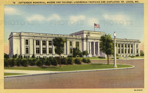 Jefferson Memorial Building, St Louis, Missouri, USA, 1935. Artist: Unknown