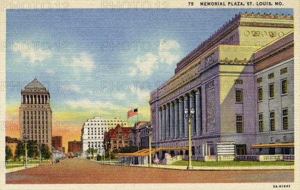 Memorial Plaza, St Louis, Missouri, USA, 1935. Artist: Unknown