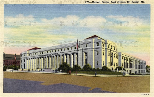 US Post Office, St Louis, Missouri, USA, 1937. Artist: Unknown