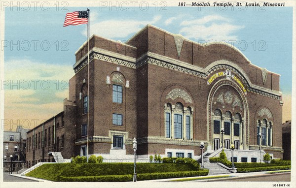 Moolah Temple, St Louis, Missouri, USA, 1925. Artist: Unknown