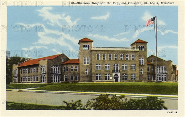 Shriners' Hospital for Crippled Children, St Louis, Missouri, USA, 1925. Artist: Unknown