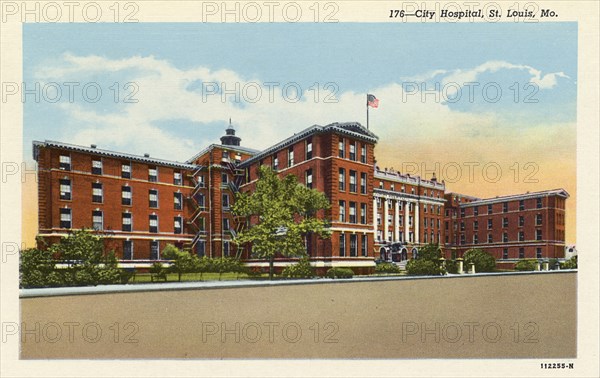 City Hospital, St Louis, Missouri, USA, 1926. Artist: Unknown