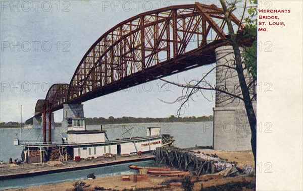 Merchants Bridge, St Louis, Missouri, USA, 1910. Artist: Unknown