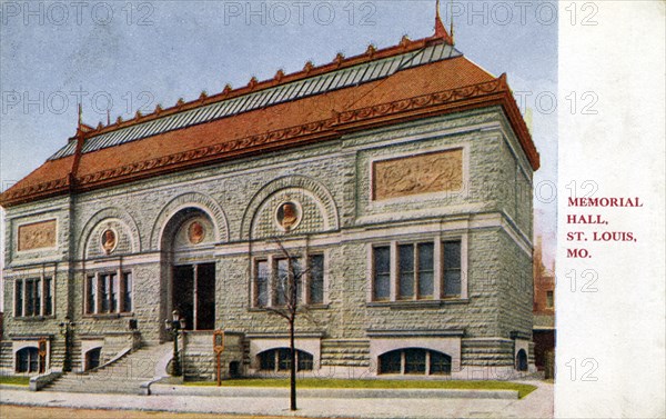 Memorial Hall, St Louis, Missouri, USA, 1910. Artist: Unknown