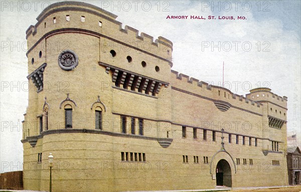 Armory Hall, St Louis, Missouri, USA, 1911. Artist: Unknown