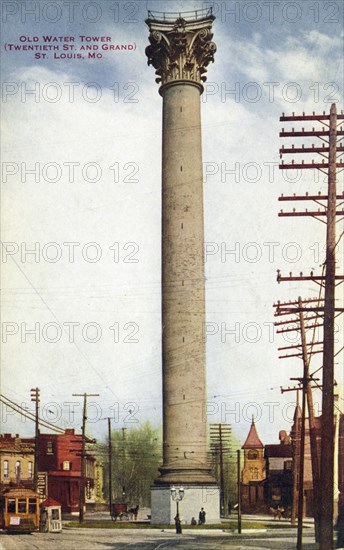 White Water Tower, St Louis, Missouri, USA, 1911. Artist: Unknown