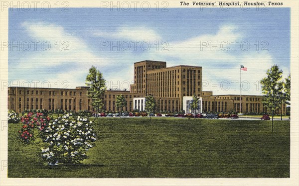 The Veterans' Hospital, Houston, Texas, USA, 1950. Artist: Unknown