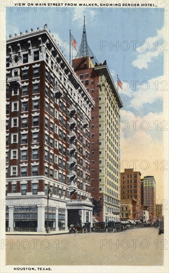 Main Street, Houston, Texas, USA, 1918. Artist: Unknown