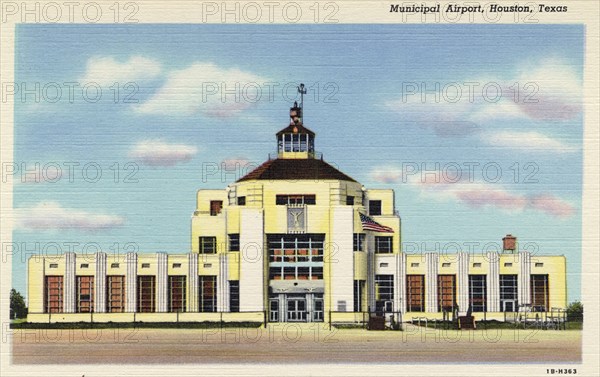 Municipal Airport, Houston, Texas, USA, 1941. Artist: Unknown