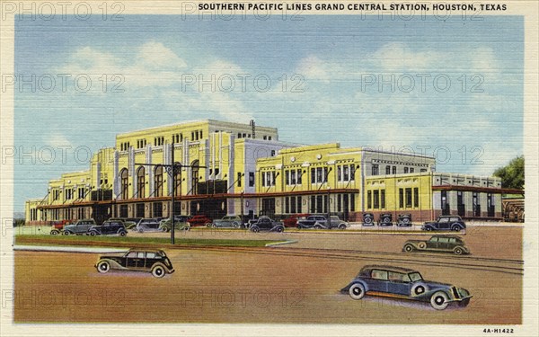 Southern Pacific Grand Central Station, Houston, Texas, USA, 1934. Artist: Unknown