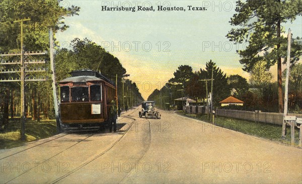 Harrisburg Road, Houston, Texas, USA, 1909. Artist: Unknown