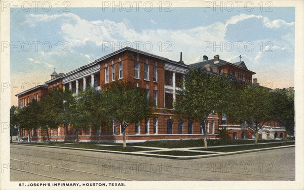St Joseph's Infirmary, Houston, Texas, USA, 1918. Artist: Unknown