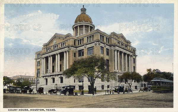 Harris County Court House, Houston, Texas, USA, 1918. Artist: Unknown
