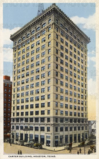 Carter Building, Houston, Texas, USA, 1914. Artist: Unknown