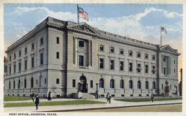 United States Post Office, Houston, Texas, USA, 1918. Artist: Unknown