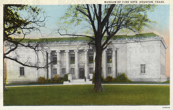 Museum of Fine Arts, Houston Texas, USA, 1926. Artist: Unknown