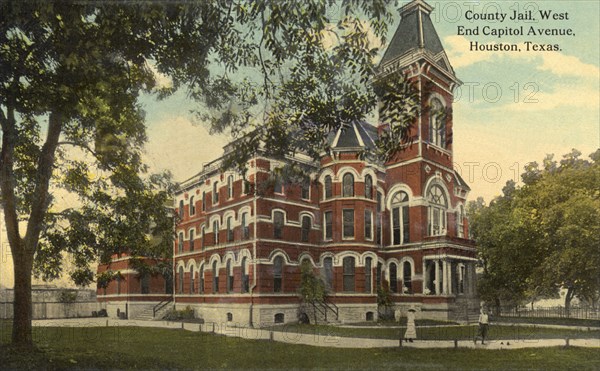 Harris County Jail, Houston, Texas, USA, 1911. Artist: Unknown