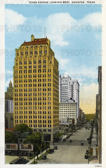 Texas Avenue, Houston, Texas, USA, 1928. Artist: Unknown