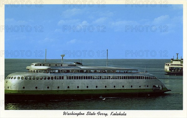 MV 'Kalakala', Washington State ferry, Seattle, Washington, USA, 1959. Artist: Unknown