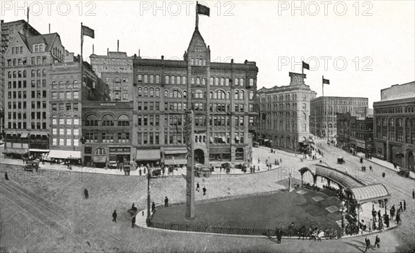 Pioneer Square, Seattle, Washington, USA, 1911. Artist: Unknown