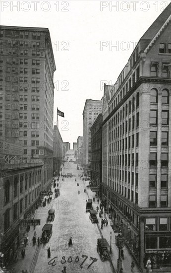 The Cherry Street canyon from First Avenue, Seattle, Washington, USA, 1911. Artist: Unknown