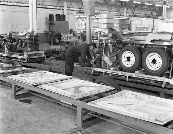 Packing section, International Harvester tractor factory, Doncaster, South Yorkshire 1966. Artist: Michael Walters