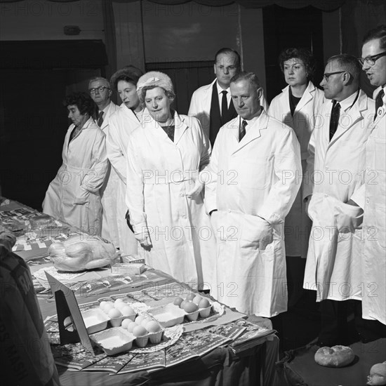 Local dignitaries during an open day at Spillers Foods in Gainsborough, Lincolnshire, 1962.  Artist: Michael Walters