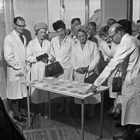 Local dignitaries during an open day at Spillers Foods in Gainsborough, Lincolnshire, 1962.  Artist: Michael Walters