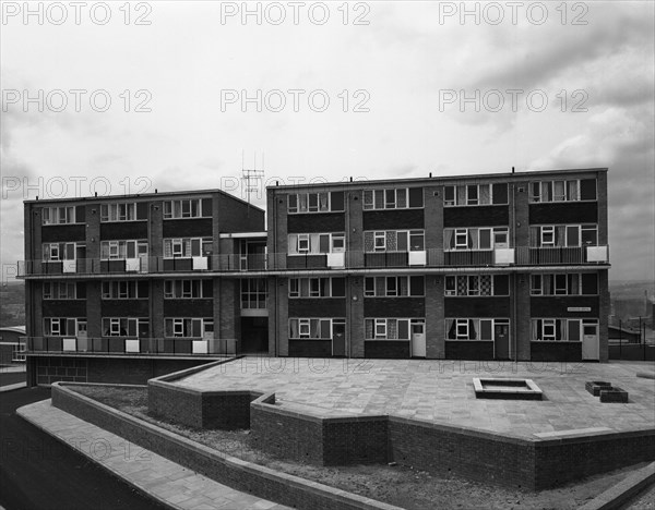 Woodside Maisonettes, Sheffield 13th August 1962. Artist: Michael Walters