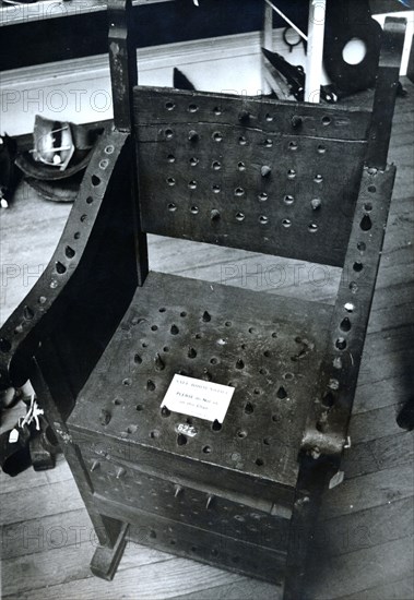 Sale of torture instrument at Sotheby's, London, 1968. Artist: Unknown