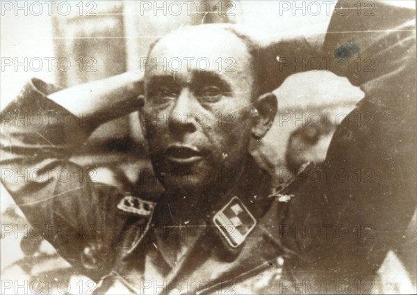 German prisoner, Warsaw Uprising, Poland, World War II, 1 August-2 October 1944. Artist: Unknown