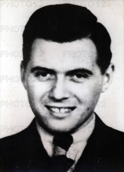 Josef Mengele, German SS officer, physician and war criminal, 20th century. Artist: Unknown