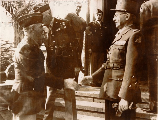 Unconditional surrender of the German armed forces, Rheims, France, World War II, 7 May 1945. Artist: Unknown