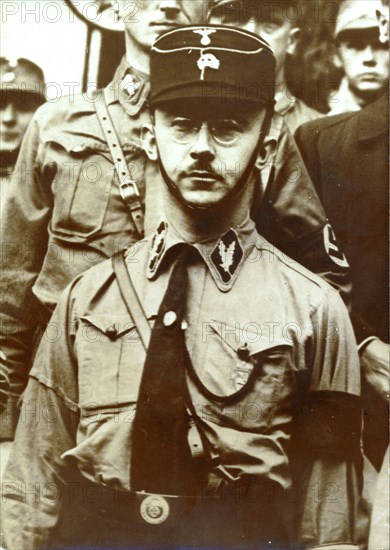 Heinrich Himmler, Reichsführer of the SS, c1930s-c1940s. Artist: Unknown