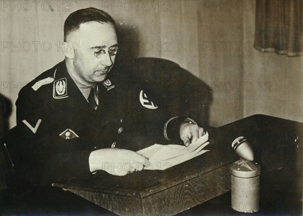 Heinrich Himmler, Reichsführer of the SS, c1930s-c1940s. Artist: Unknown